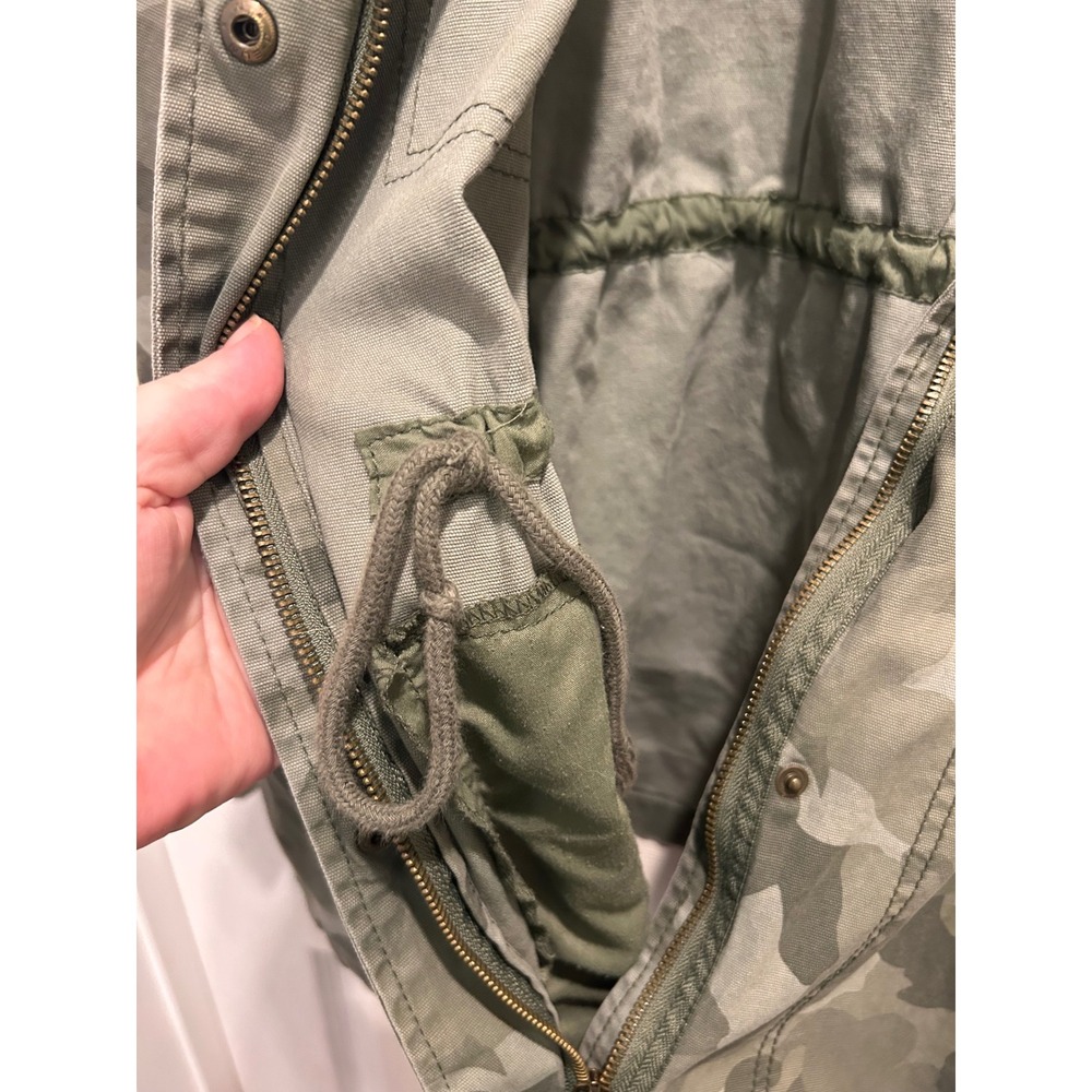 Old Navy Womens XXL Camo Utility Field Jacket Full Zip Drawstring Adjustable - Picture 8 of 9